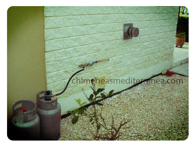 instalación de un insertable de gas (trabajo realizado por Chimeneas